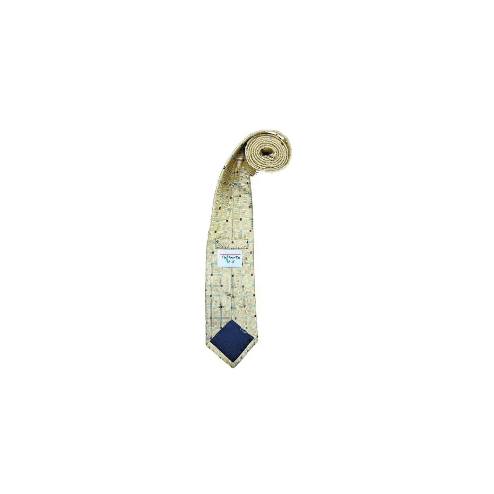Vintage Talbots Kids Yellow Pure Silk Tie